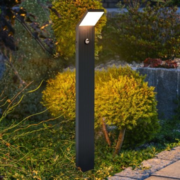 Brilagi - LED-Außenleuchte mit Sensor RIANO LED/8W/230V anthrazit IP65 80 cm