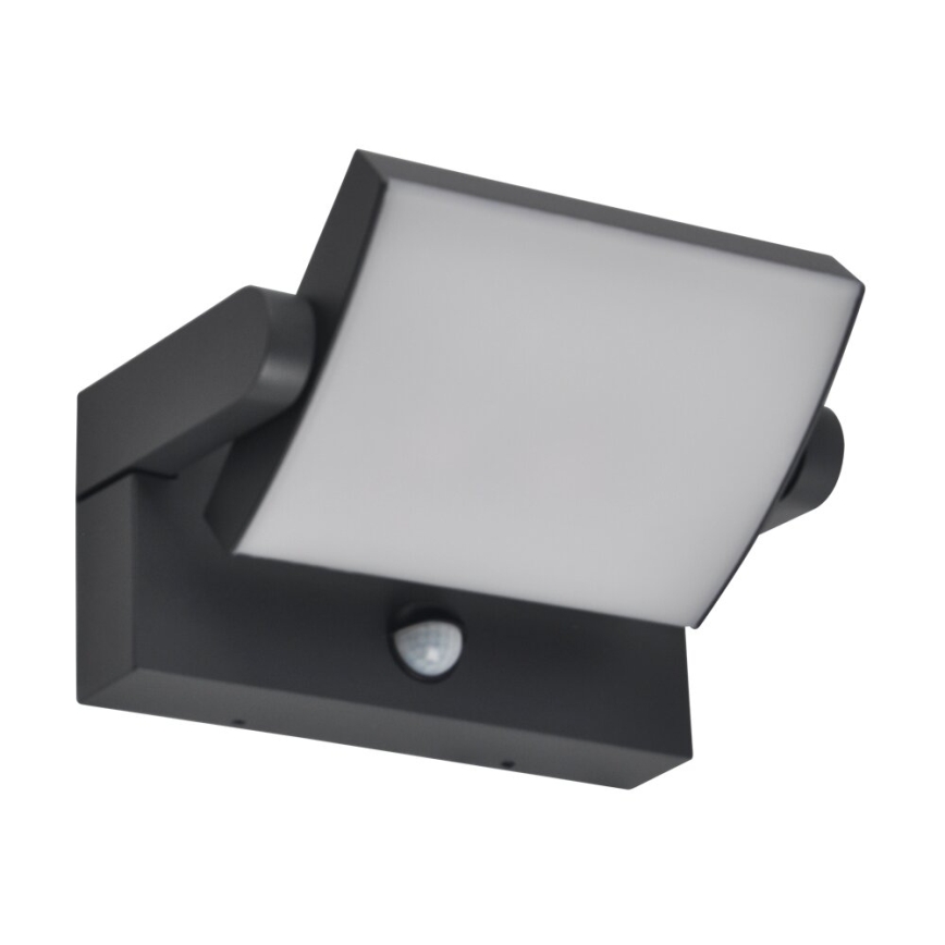BRILAGI - LED-Außen-Wandleuchte mit Bewegungs- und Dämmerungssensor ANKLE LED/12W/230V IP65 schwarz