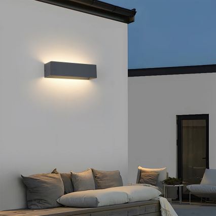 Brilagi - LED-Außenwandleuchte DONNANI LED/12W/230V 30 cm Anthrazit IP44