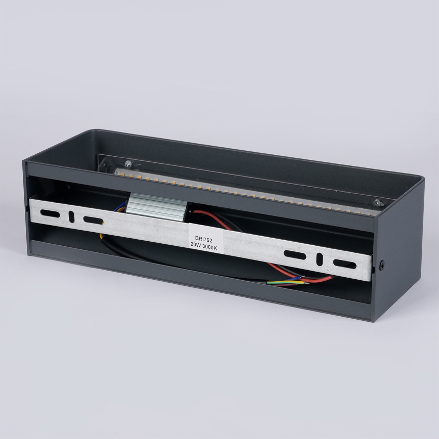 Brilagi - LED-Außenwandleuchte DONNANI LED/12W/230V 30 cm Anthrazit IP44