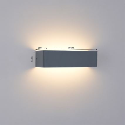 Brilagi - LED-Außenwandleuchte DONNANI LED/12W/230V 30 cm Anthrazit IP44