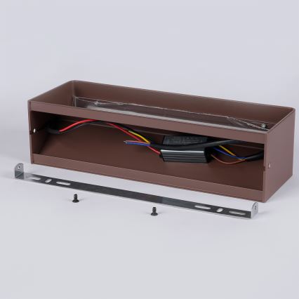 Brilagi - LED Außenwandleuchte DONNANI LED/12W/230V 30 cm braun IP44
