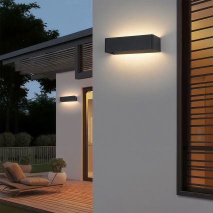 Brilagi - LED-Außenwandleuchte DONNANI LED/12W/230V 30 cm schwarz IP44