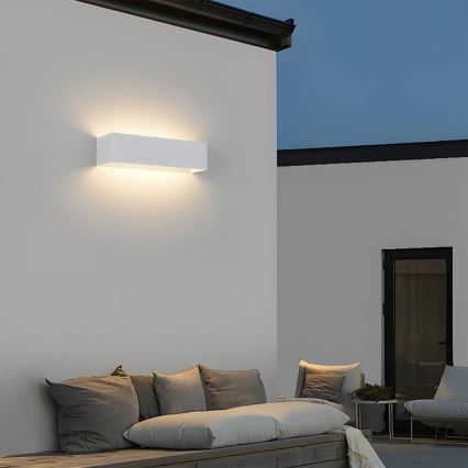 Brilagi - LED Außenwandleuchte DONNANI LED/12W/230V 30 cm weiß IP44