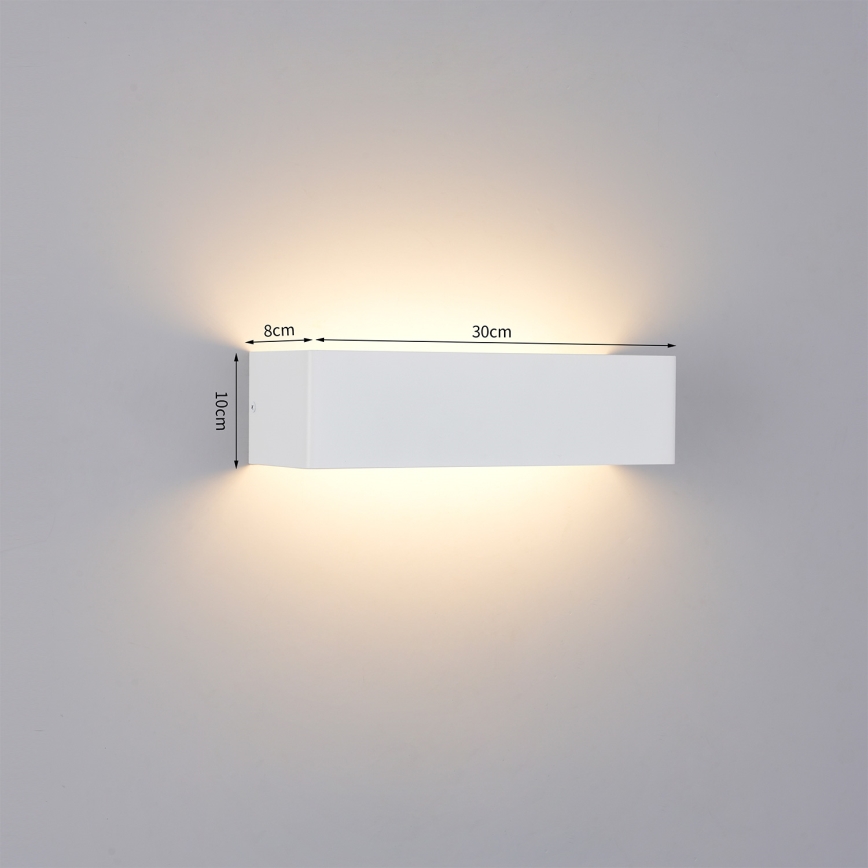 Brilagi - LED Außenwandleuchte DONNANI LED/12W/230V 30 cm weiß IP44