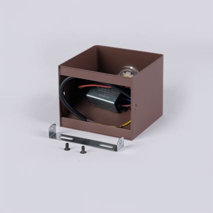 Brilagi - LED Außenwandleuchte DONNANI LED/5W/230V 10 cm braun IP44