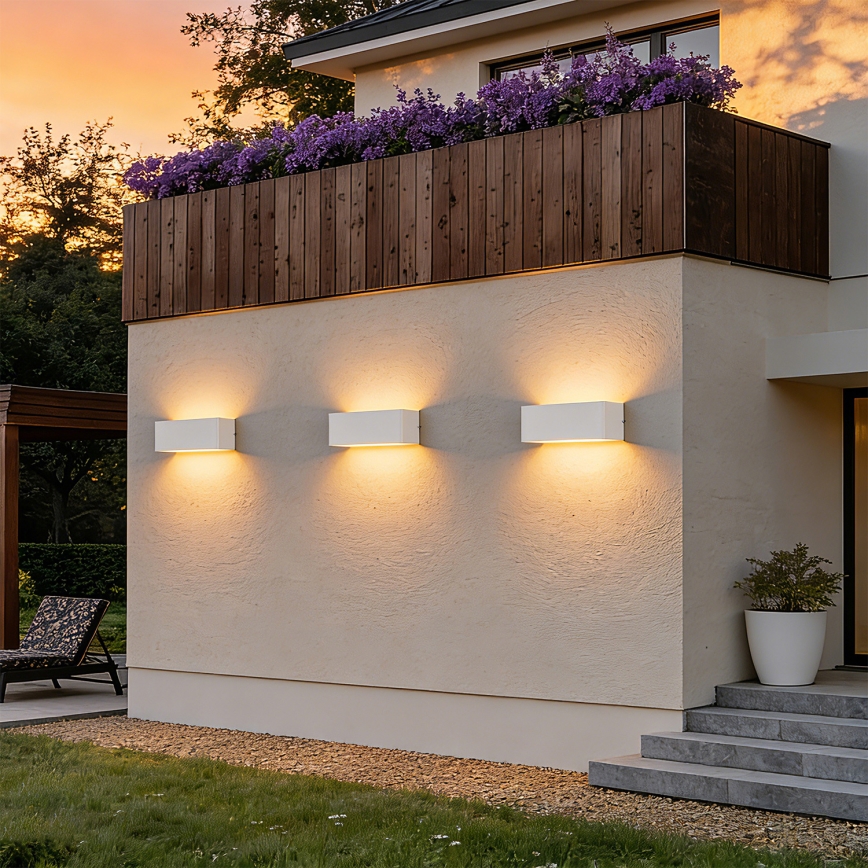 Brilagi - LED Außenwandleuchte DONNANI LED/7W/230V weiß IP44