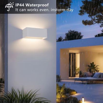 Brilagi - LED Außenwandleuchte DONNANI LED/7W/230V weiß IP44