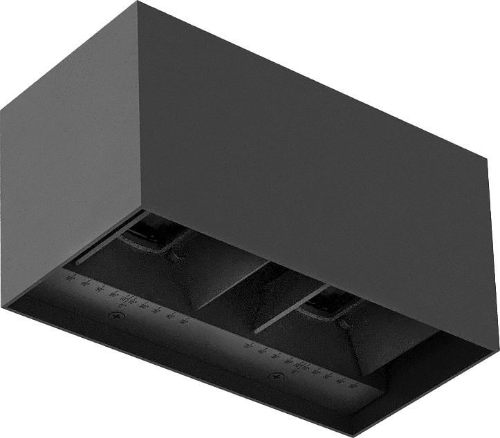 Brilagi - LED-Außenwandleuchte DOUBLE CUBE LED/12W/230V anthrazit IP65