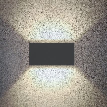 Brilagi - LED-Außenwandleuchte DOUBLE CUBE LED/12W/230V anthrazit IP65