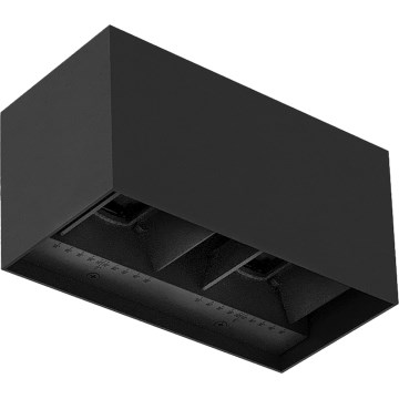 Brilagi - LED-Außenwandleuchte DOUBLE CUBE LED/12W/230V schwarz IP65