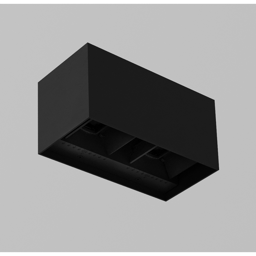 Brilagi - LED-Außenwandleuchte DOUBLE CUBE LED/12W/230V schwarz IP65