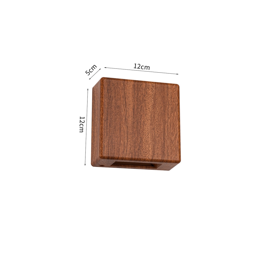 Brilagi - LED-Außenwandleuchte DOUBLERAY LED/6W/230V, Holzdekor, IP54