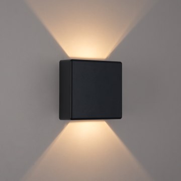 Brilagi - LED-Außenwandleuchte DOUBLERAY LED/6W/230V schwarz IP54