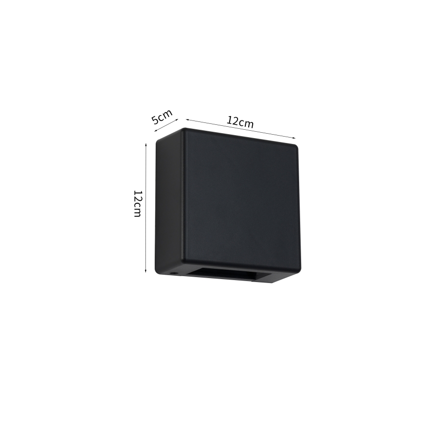 Brilagi - LED-Außenwandleuchte DOUBLERAY LED/6W/230V schwarz IP54