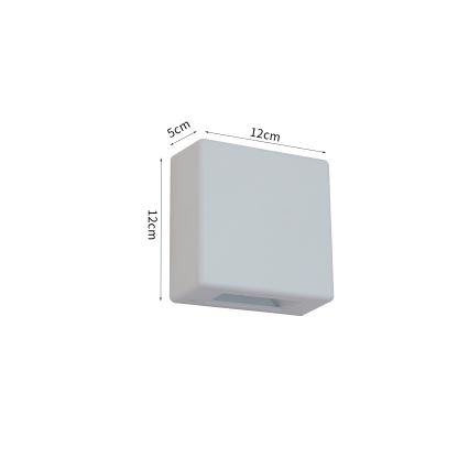 Brilagi - LED-Außenwandleuchte DOUBLERAY LED/6W/230V weiß IP54