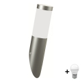 Brilagi - LED-Außenwandleuchte ELIA 1xE27/7W/230V 4000K IP44 mattchrom