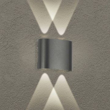 Brilagi - LED-Außenwandleuchte FLAREBOX LED/4W/230V anthrazit IP65