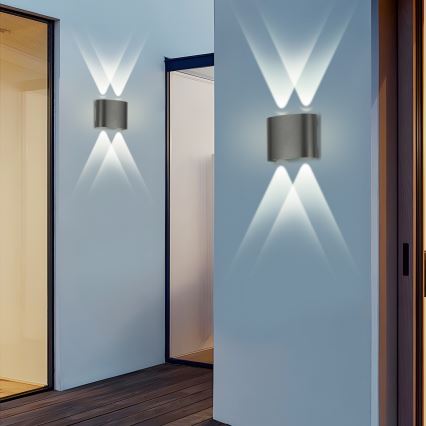 Brilagi - LED-Außenwandleuchte FLAREBOX LED/4W/230V anthrazit IP65