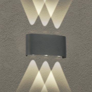 Brilagi - LED-Außenwandleuchte FLAREBOX LED/6W/230V anthrazit IP65
