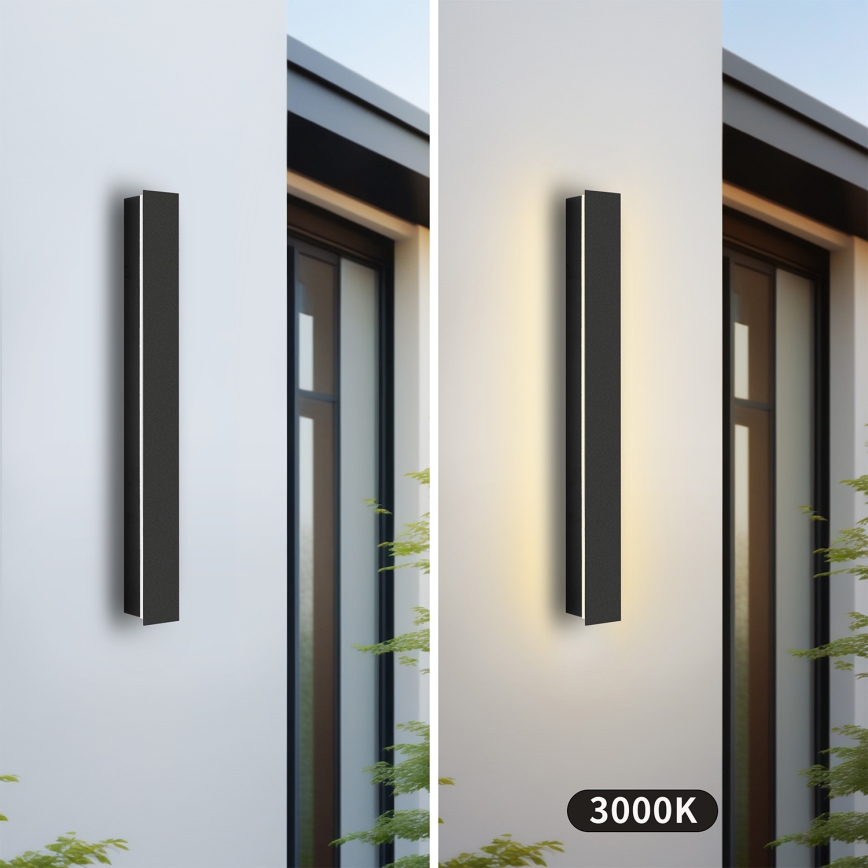 Brilagi - LED-Außenwandleuchte LINEAR LED/12W/230V 3000K IP65 50 cm schwarz