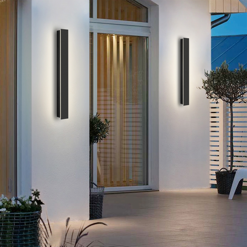 Brilagi - LED-Außenwandleuchte LINEAR LED/12W/230V 3000K IP65 50 cm schwarz