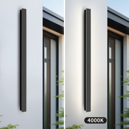 Brilagi - LED Außenwandleuchte LINEAR LED/22W/230V 4000K IP65 100 cm schwarz