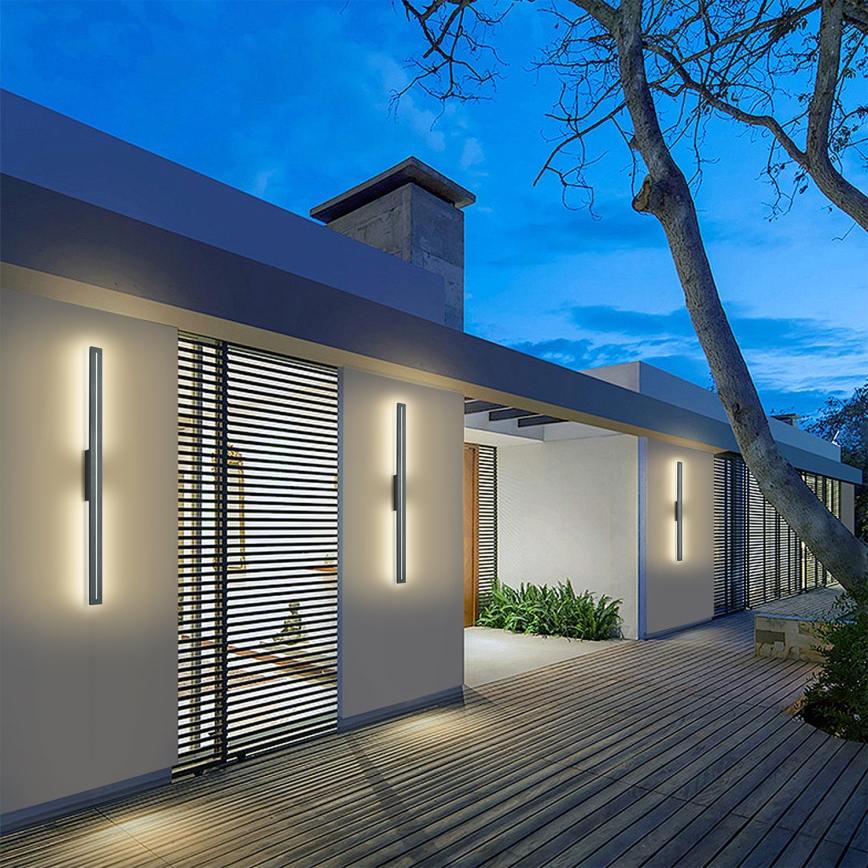 Brilagi - LED Außenwandleuchte LINEO LED/24W/230V 3000K IP65 100 cm anthrazit