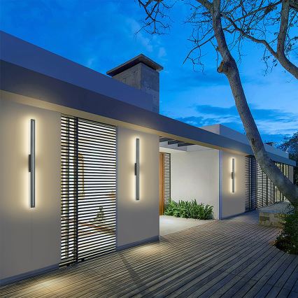 Brilagi - LED-Außenwandleuchte LINEO LED/24W/230V 4000 K IP65 100 cm Anthrazit