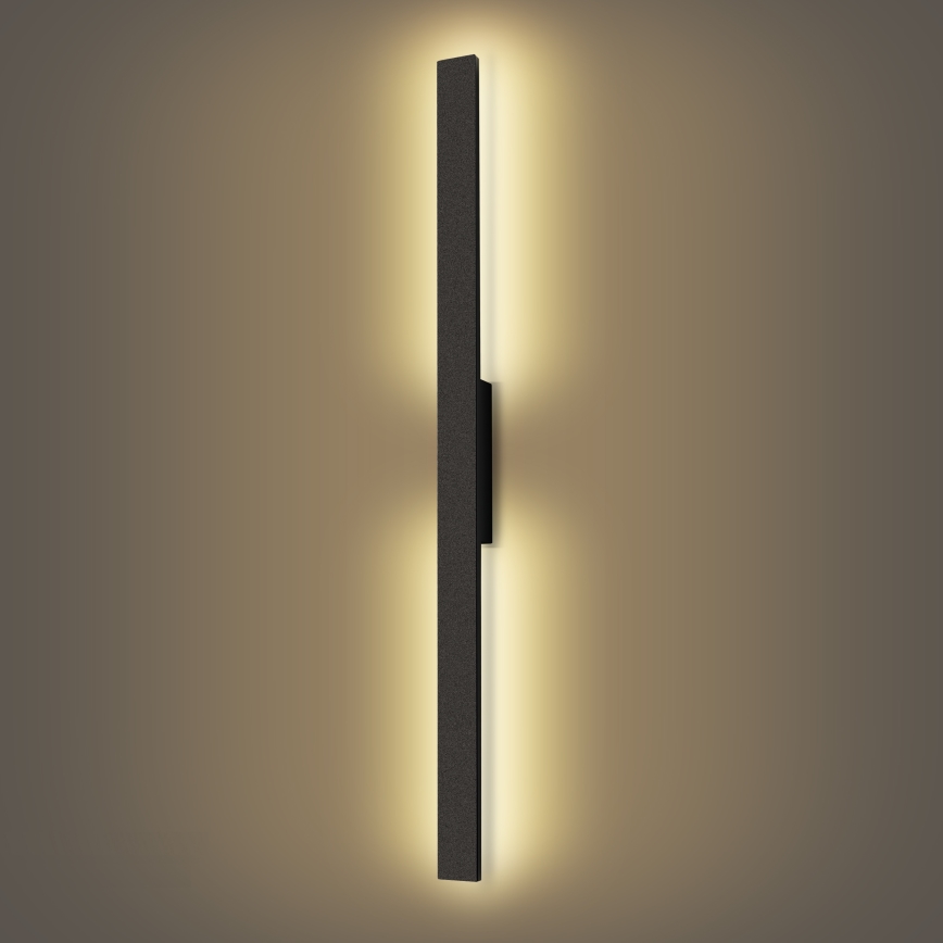 Brilagi - LED-Außenwandleuchte LUNA LED/24W/230V 3000K IP65 100 cm schwarz