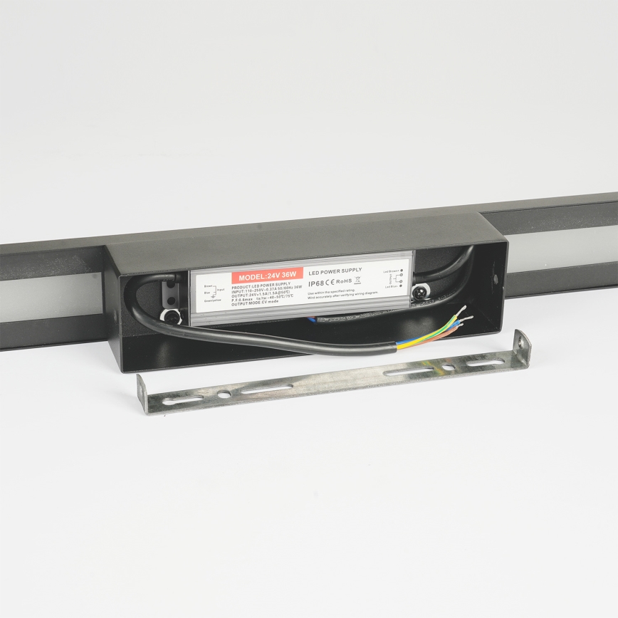 Brilagi - LED Außen-Wandleuchte LUNA LED/24W/230V 3000K IP65 100 cm anthrazit