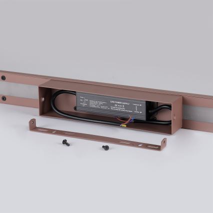 Brilagi - LED Außenwandleuchte LUNA LED/30W/230V 3000K IP65 150 cm braun CRI 90