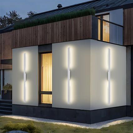 Brilagi - LED-Außenwandleuchte LUNA LED/30W/230V 3000K IP65 150 cm weiß CRI 90
