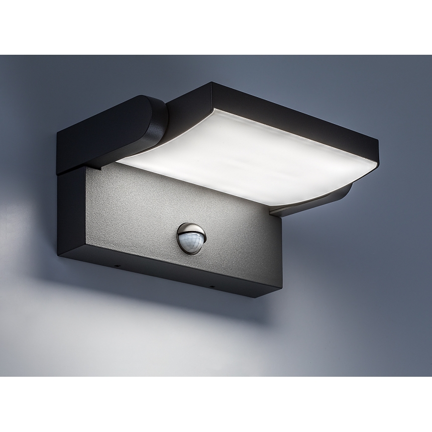 Brilagi - LED Außenwandleuchte mit Sensor ANKLE LED/18W/230V 4000K IP65 Anthrazit