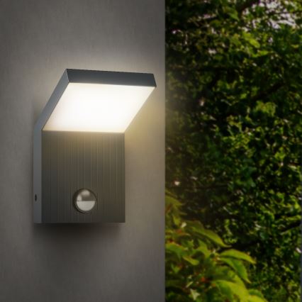 Brilagi - LED-Außenwandleuchte mit Sensor RIANO LED/8W/230V anthrazit IP65