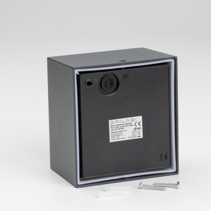 Brilagi - LED Außenwandleuchte mit Sensor TERNI LED/12W/230V Anthrazit IP44