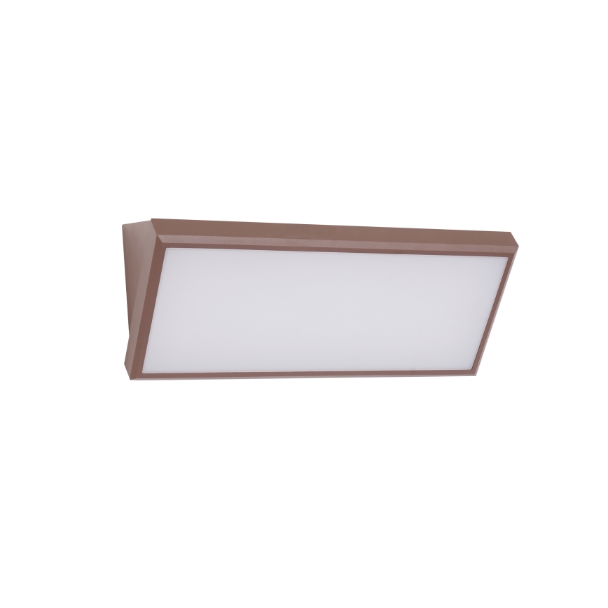Brilagi - LED-Außen-Wandleuchte mit Sensor TRIANGLE LED/42W/230V 45 cm braun IP65