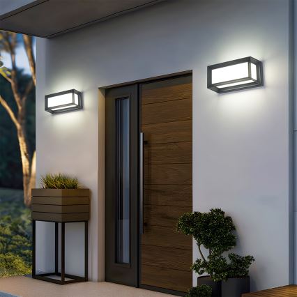 Brilagi - LED-Außen-Wandleuchte PARKER LED/12W/230V 3000/4500/6000K anthrazit IP44
