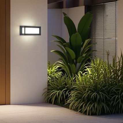 Brilagi - LED-Außen-Wandleuchte PARKER LED/12W/230V 3000/4500/6000K anthrazit IP44