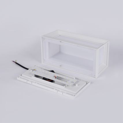 Brilagi - LED-Außenwandleuchte PARKER LED/12W/230V 3000/4500/6000K Weiß IP44