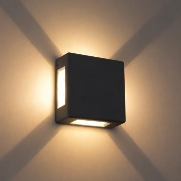 Brilagi - LED Außenwandleuchte QUADRAY LED/6W/230V anthrazit IP54