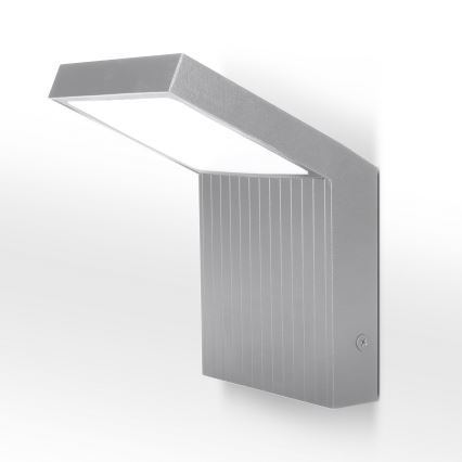 Brilagi - LED Außenwandleuchte RIANO LED/8W/230V silber IP65