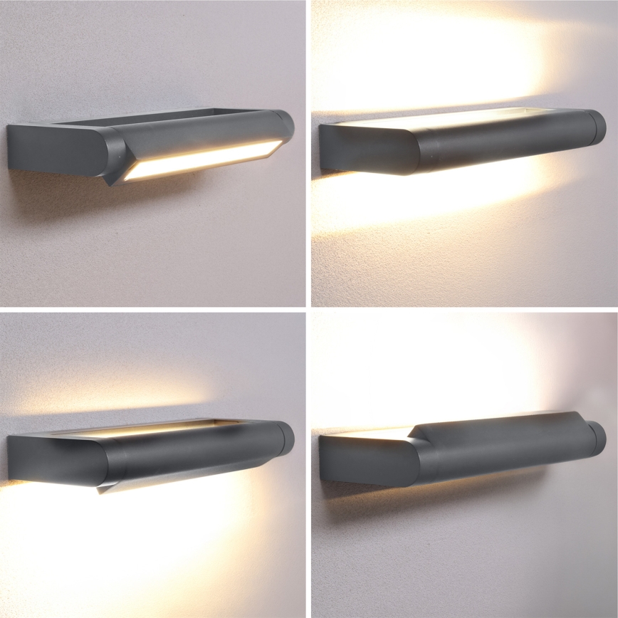Brilagi - LED-Außenwandleuchte SALERNO LED/12W/230V 35,5 cm anthrazit IP65