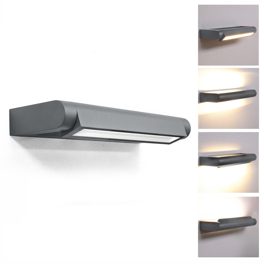 Brilagi - LED-Außenwandleuchte SALERNO LED/12W/230V 35,5 cm anthrazit IP65