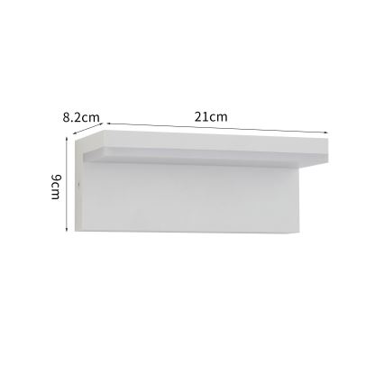 Brilagi - LED Außenwandleuchte TESSI LED/10W/230V weiß IP54
