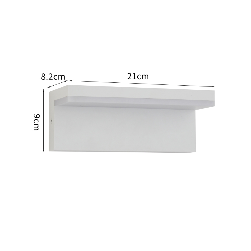 Brilagi - LED Außenwandleuchte TESSI LED/10W/230V weiß IP54