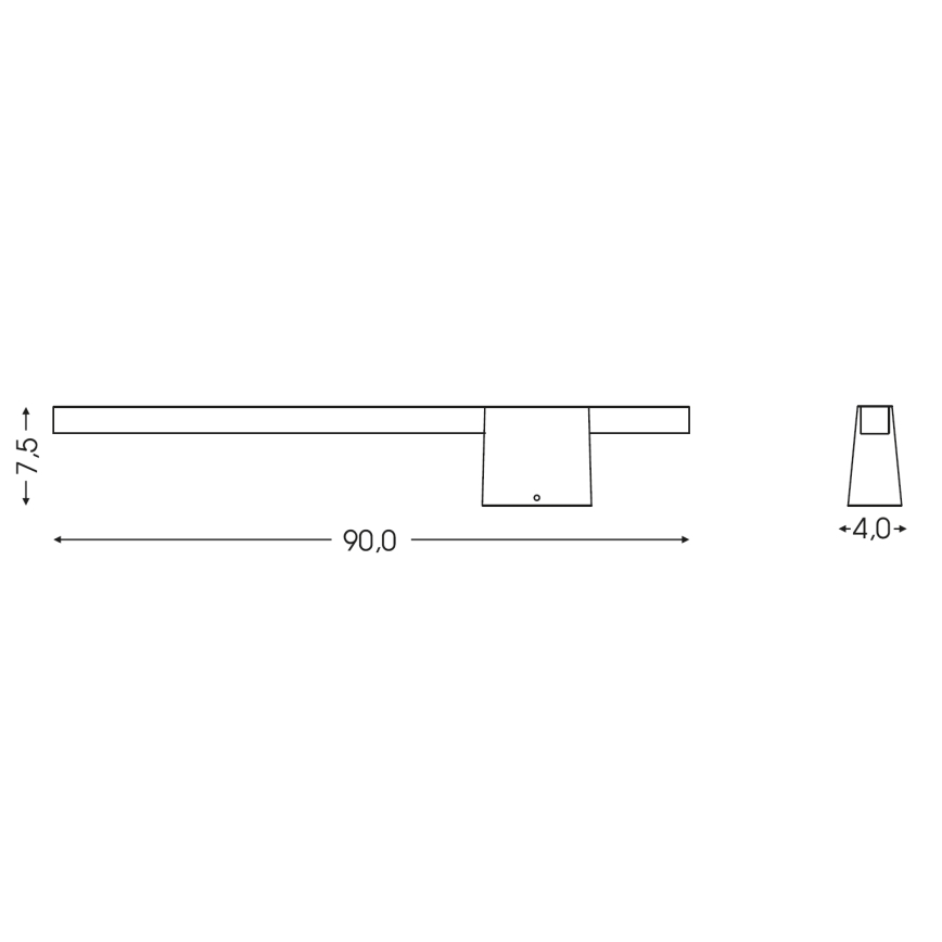 BRILAGI - LED-Außenwandleuchte VELORA LED/12W/230V 90 cm IP44 braun
