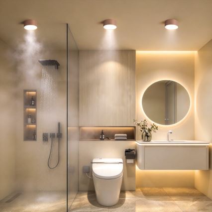 BRILAGI - LED Badezimmer-Deckenleuchte FORIS LED/14W/230V Ø 12 cm bronzefarben IP44