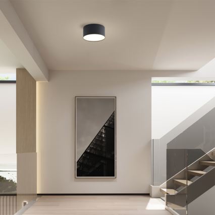 Brilagi - FORIS LED-Deckenleuchte für Badezimmer, 14 W, 230 V, Ø 12 cm, schwarz, IP44