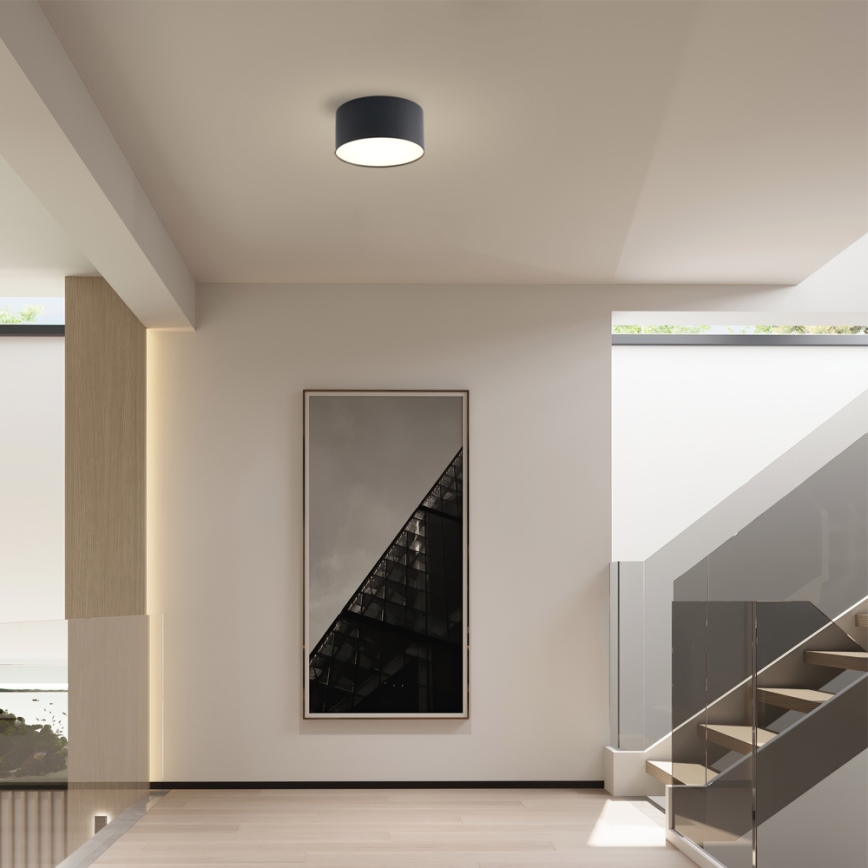 Brilagi - FORIS LED-Deckenleuchte für Badezimmer, 14 W, 230 V, Ø 12 cm, schwarz, IP44